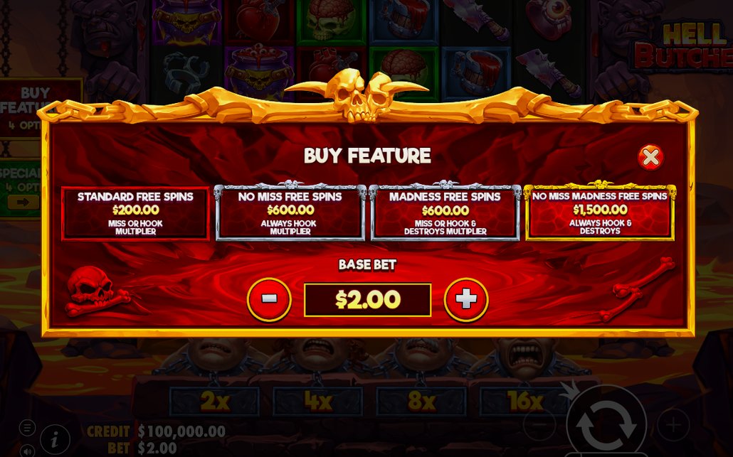 Teal dungeon of No Miss Free Spins, DEAD PANEL active